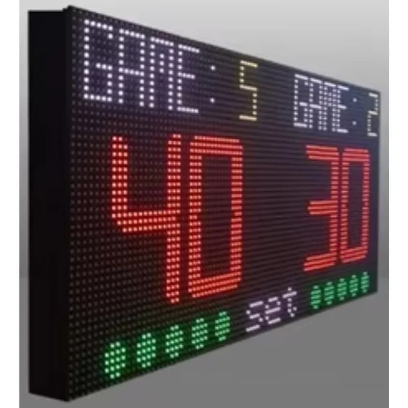 Wireless Remote Control Sports Game Scoreboard with RS485 RS232 Port Production Management Data Electronic Display Board