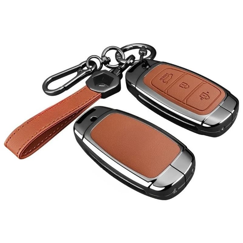 Premium Zinc Alloy Key Cover Case for Hyundai Custo 380/270 Flagship Edition (2021-2022) - Protective Key Fob Shell Keychain