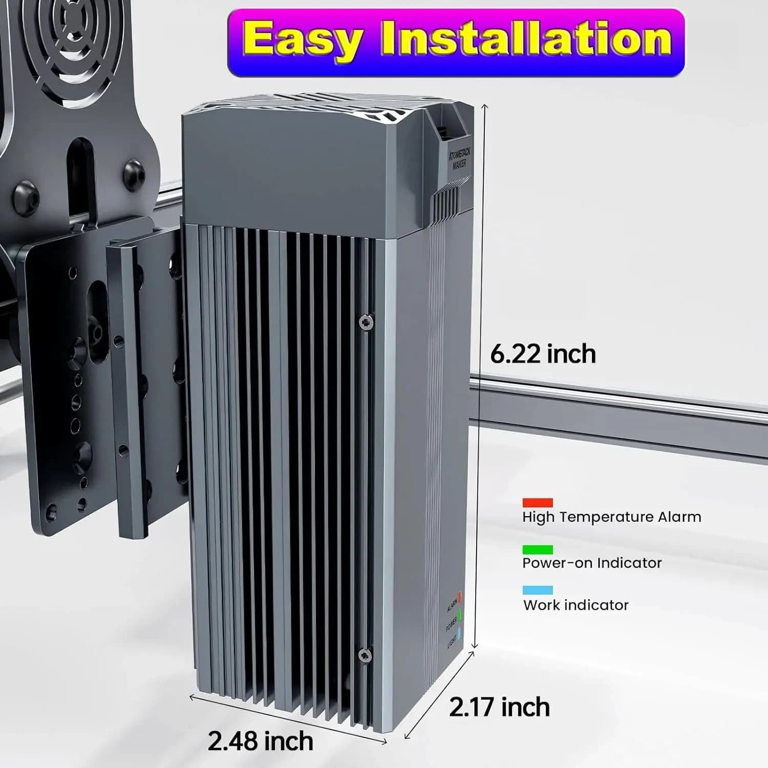 2025 hot sale Atomstack R30 V2  Module 0.03mm Circular  Point 20000Hz Pulse Energy for Engraving Metal Plastic ABS Acr