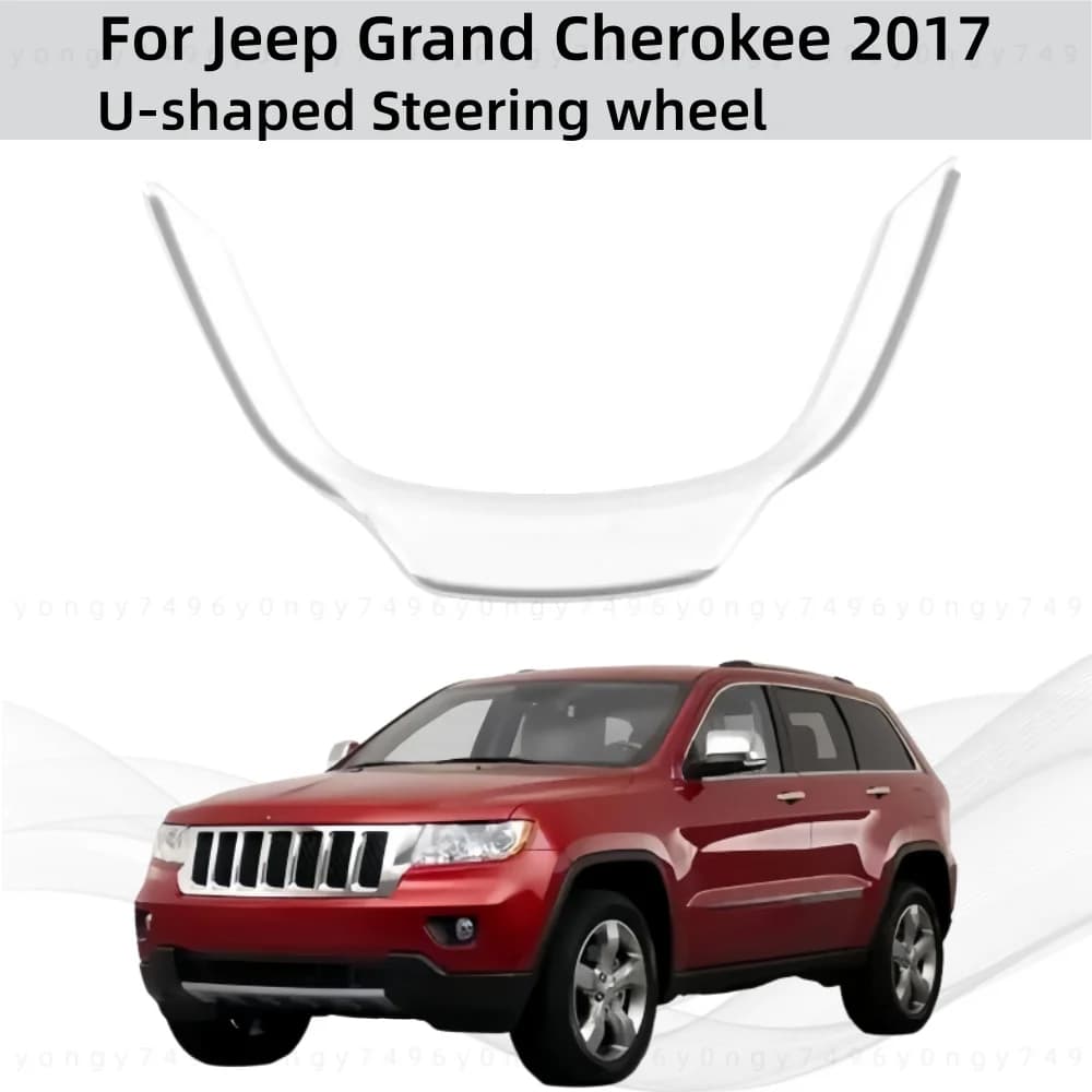 Car Upgrade Stickers Styling Chrome U-shaped Steering Wheel For Jeep Grand Cherokee 2017 Modification Decoration Accessories