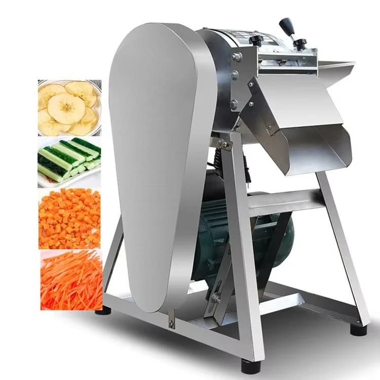 Potatoes, onions, carrots 300kg/h, cutters, choppers, ginger/vegetable slicers
