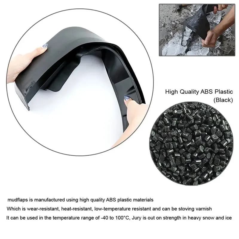 Mudguards Car Accessories Mud Flaps For Volkswagen VW Tiguan L Pro R-Line 2024 Models Exterior Upgrade Black Fender Protection