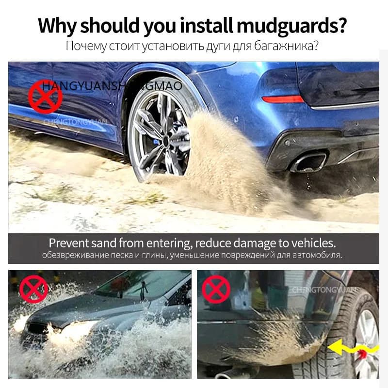 For Kia EV5 2023-2025 Black Mud Flaps ABS Plastic 4Pcs Mudguards, Anti - Mud & Splash, Easy Install Car Accessories