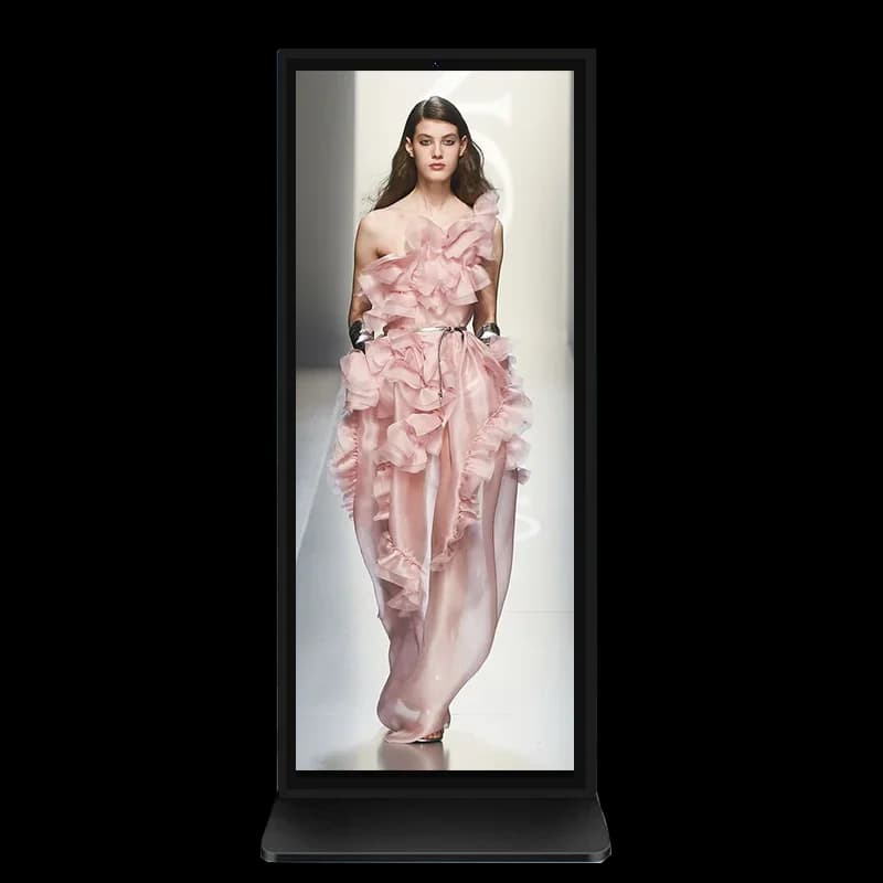 55 Inch Touch Screen IP65 Animation Enabled Interactive Indoor Ad Video Player Floor Standing Digital Full Screen Shopping Mall