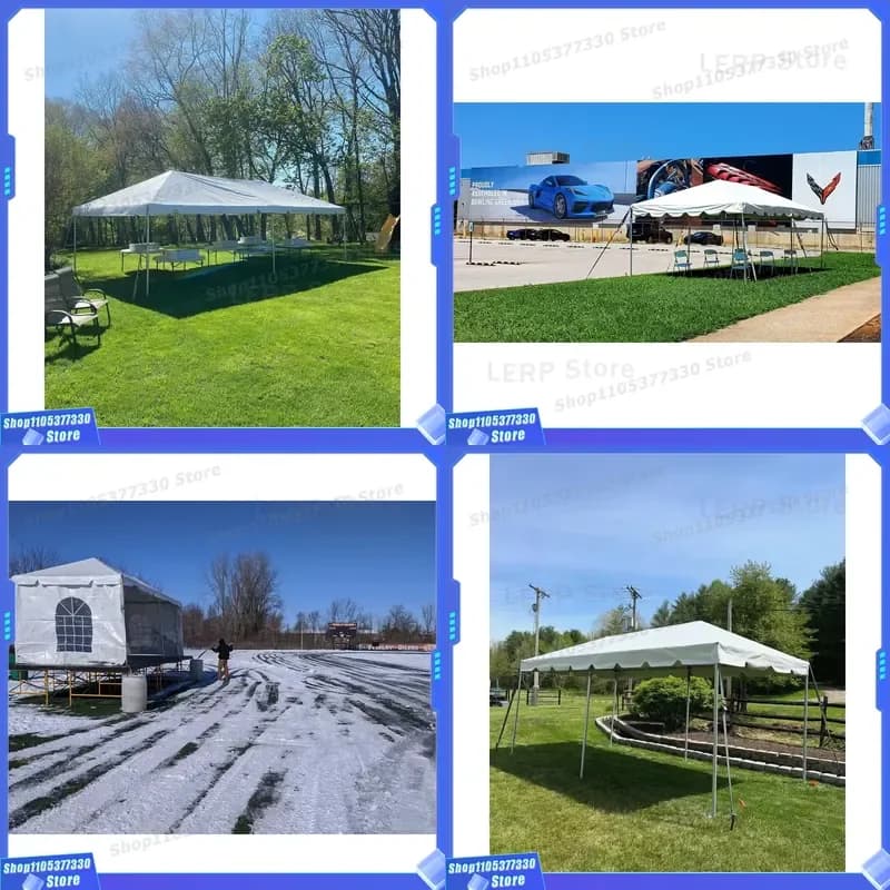 10*20ft Classic Frame Tent Gazebo Heavy Canopy Tent for Wedding Party Events Waterproof and Windproof Outdoor Tents