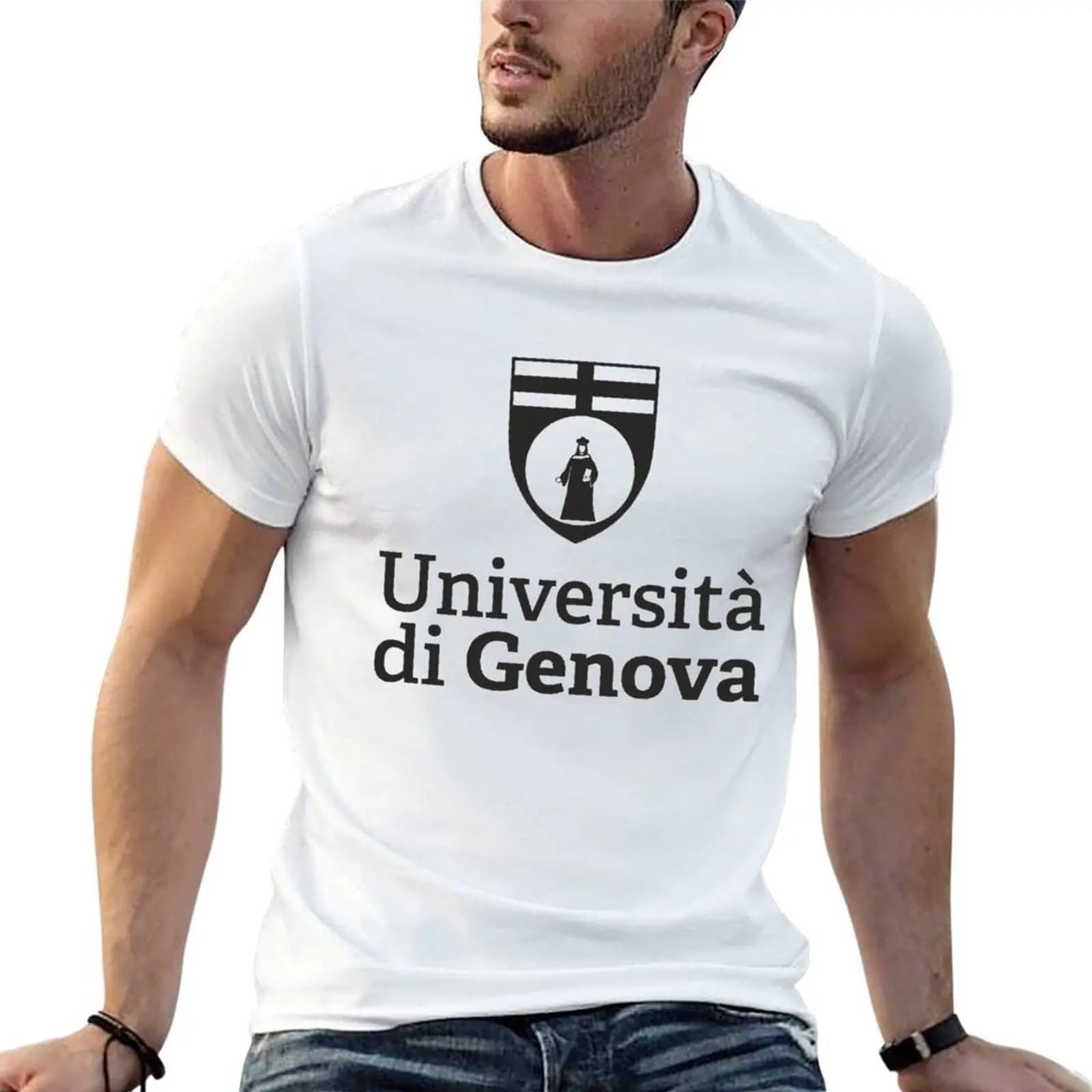 College of Genoa T-Shirt Aesthetic clothing quick-drying mens graphic t-shirts anime