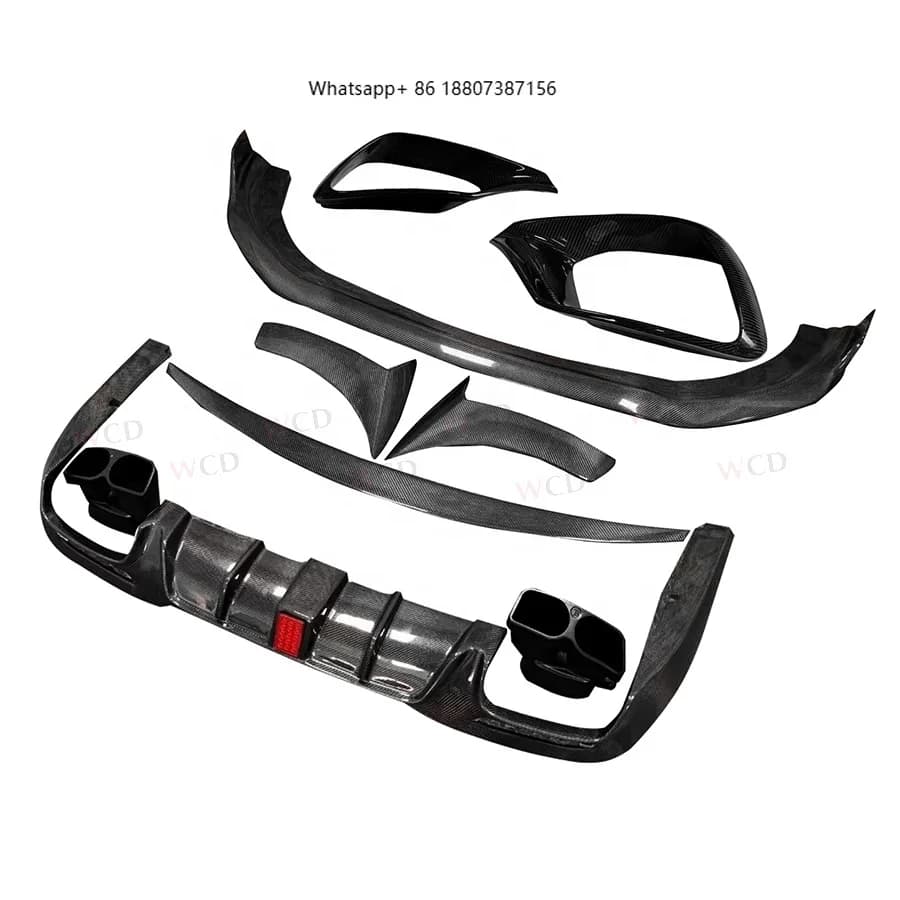 W222 Bodykit for MercedesBenz W222 S63 S65 forAMG B Style Carbon Fiber Front Lip Rear Diffuser Rear Spoiler Fenders Vent