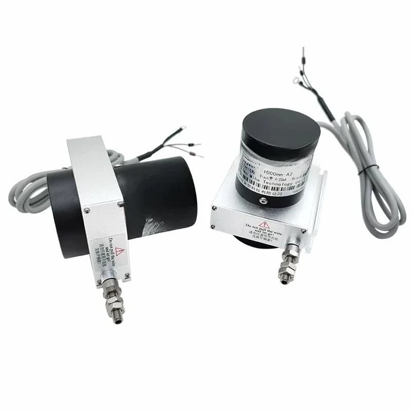 Pull rope displacement sensor High precision pull wire encoder, gate opening meter cylinder lifting distance measurement