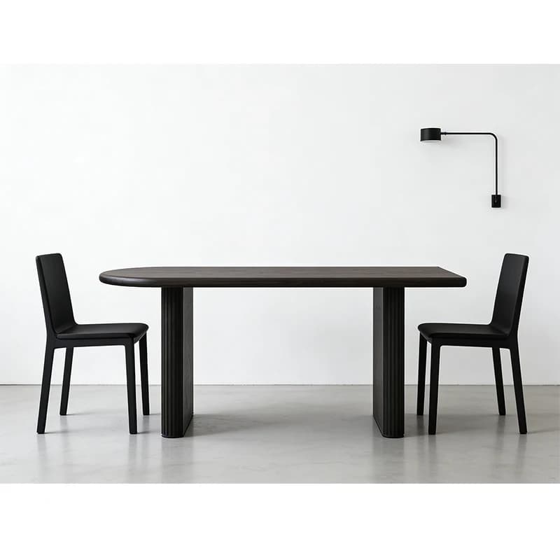 &c Rectangular Solid Wood Dining Table for Home and Hotel Modern Minimalist Kitchen Table Commercial