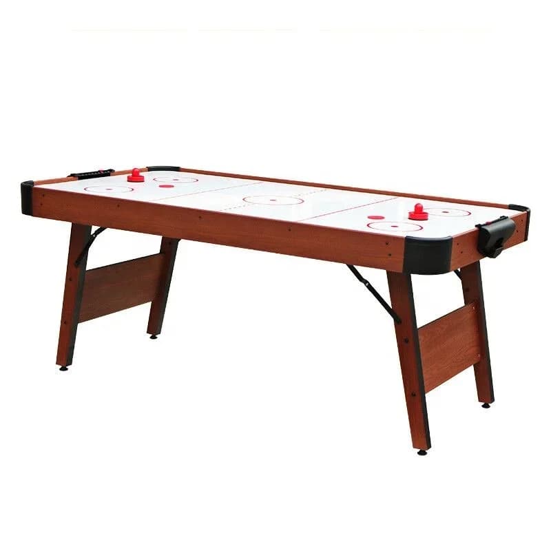 6FT Folding Leg Air Hockey Table with Motor Thermal Protected Function