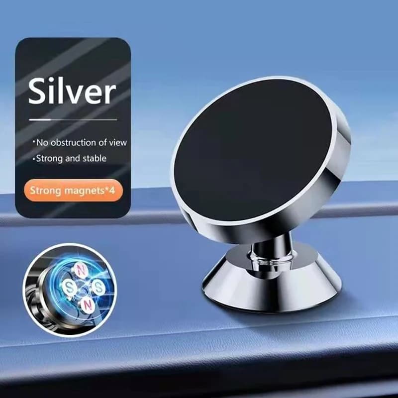 2026 New Magnetic Car Phone Mount Dual Use Air Vent Dashboard Magnet Clip 360° Rotation Universal Stand