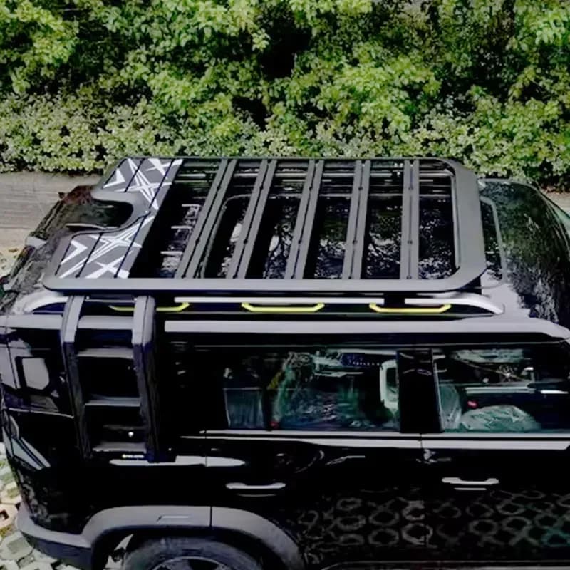 Aluminum Luggage Carrier Platform Roof Rack for Car Upgrade Accessories Defender Style Luggage Rack
