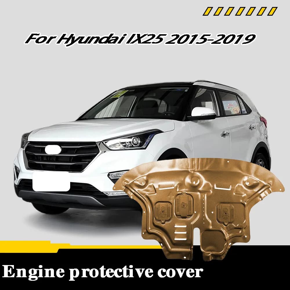 For Hyundai IX25 2015-2019 1.6L 2.0L Engine Chassis Shield Splash Bottom Protection Board Car Accessories Under Cover