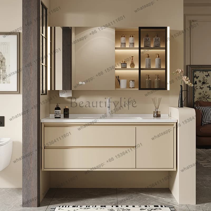 Organizer Storage Bathroom Cabinet Shelves Toilet Display Partitions Drawers Paper Cupboard Luxury Gabinete Hotel Furniture