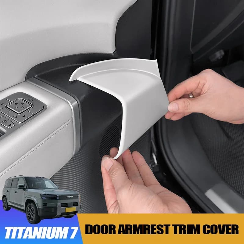 Door Armrest Trim Cover for BYD Leopard 7 Titanium 7 Anti-Scratch Decoration Panel Sticker Interior Modification Accessories