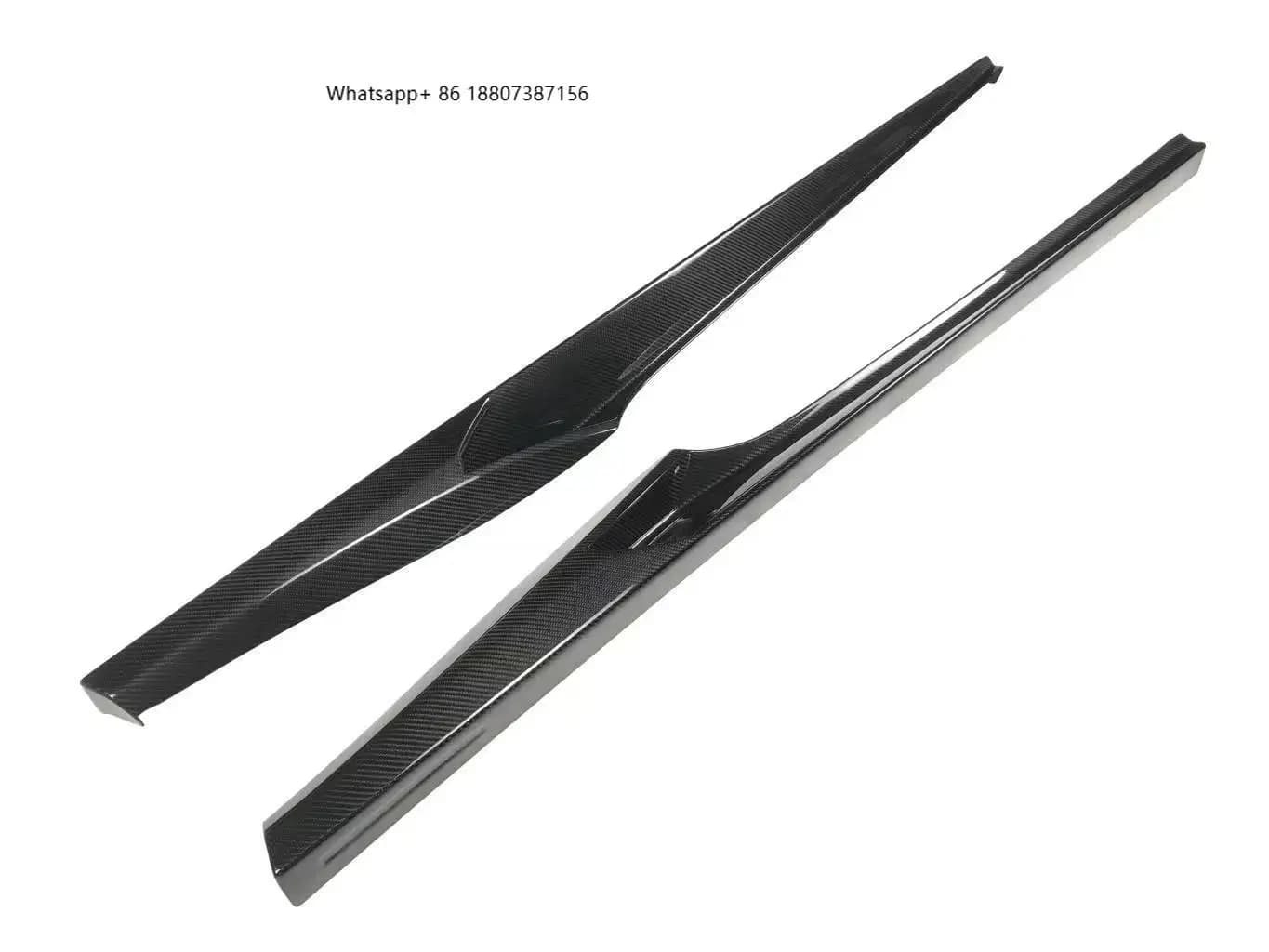 High Quality Dry Carbon Fiber Side Skirt forFerrari 488 Dry Carbon Fiber Side Extention Perfect Fitment