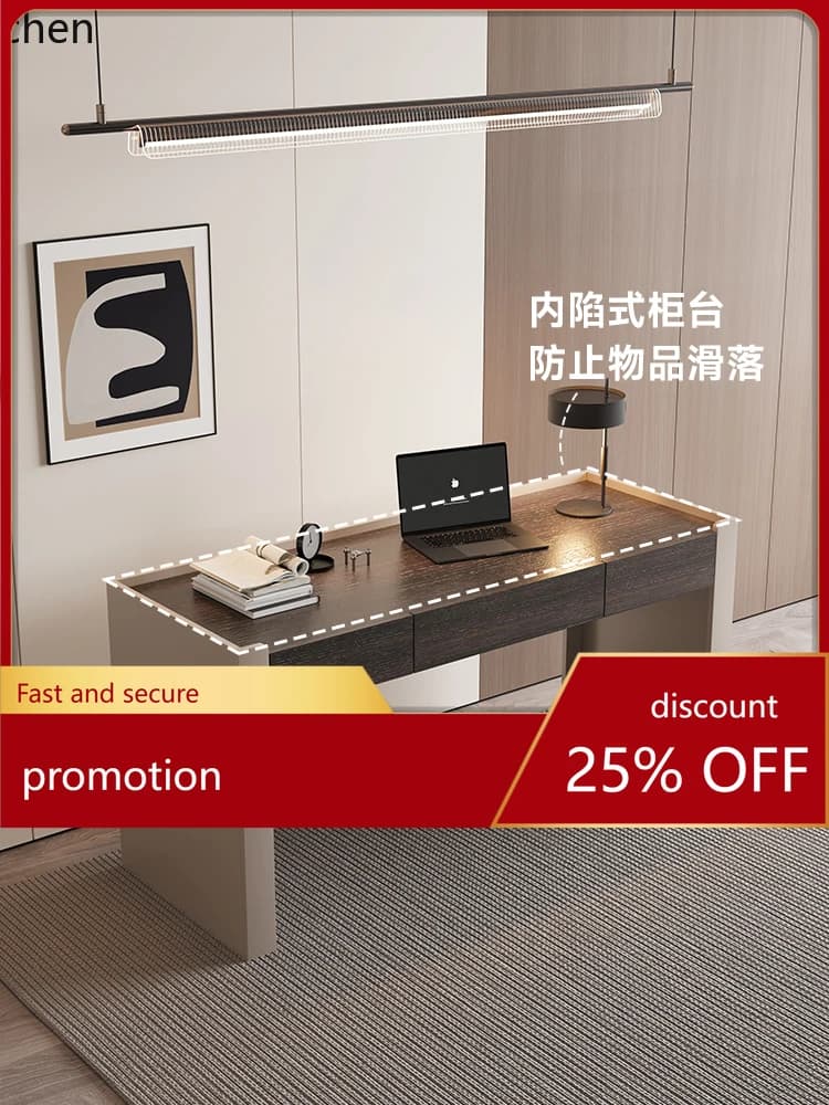 ZML Solid Wood Desk Minimalist Bedroom Workbench Study Desk Computer Desk