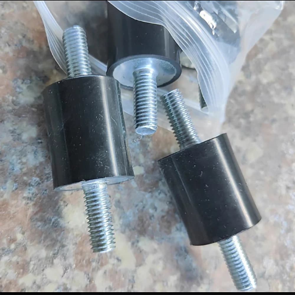 1/2/4/8Pcs M3 M4 M5 M6 M8 VV-Type Rubber Shock Absorber Double Head Diameter 8/10/15/20/25/30/35/40mm