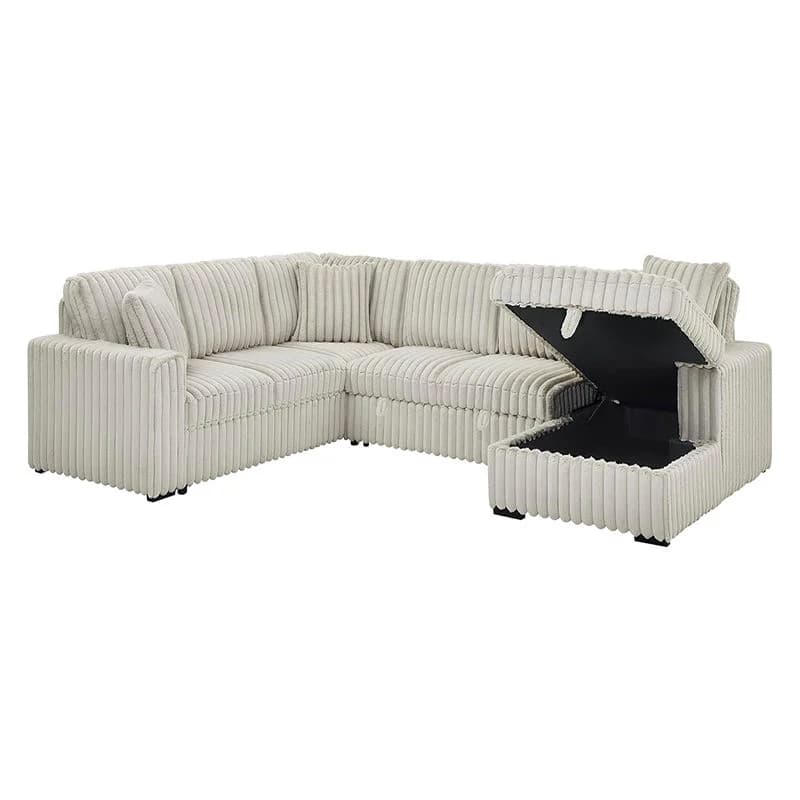# High-density Foam Corduroy Soft Comfy Sofa Bed Furniture for Apartment Villa Home Living Room