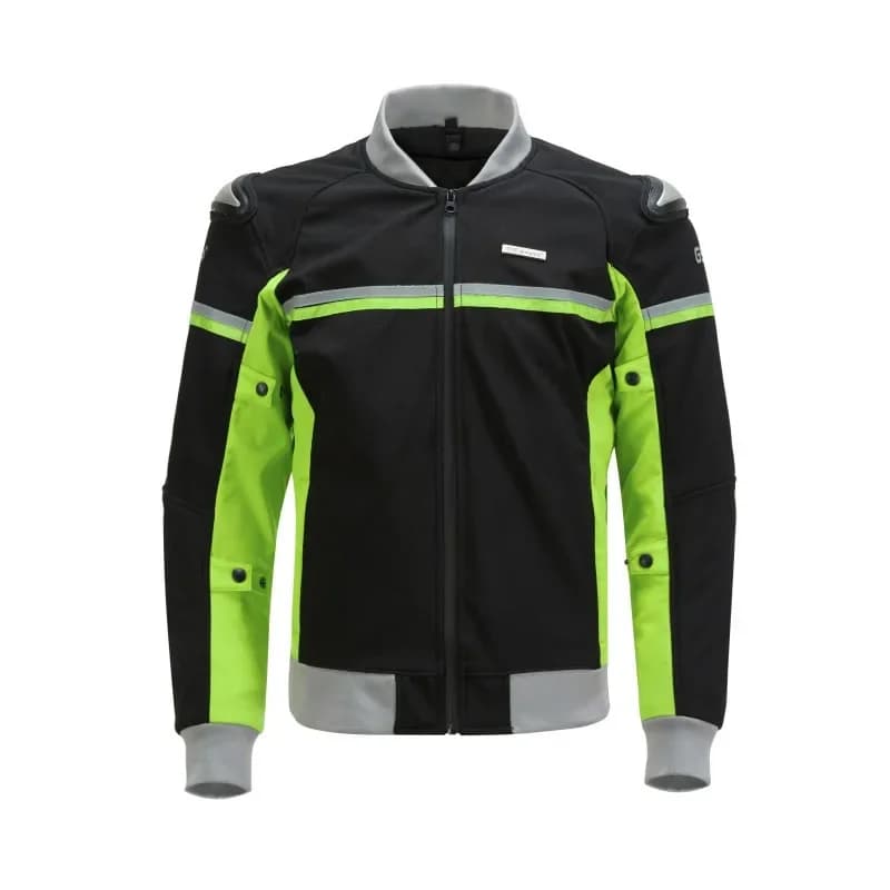 Motorcycle and locomotive riding clothes are unisex, windproof, warm and drop-proof, with protective gear black.