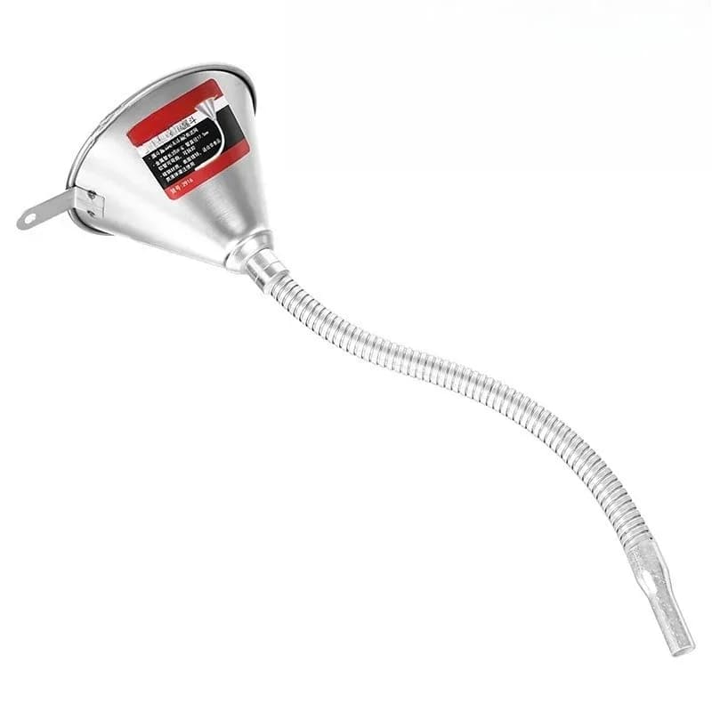 Car Motorcycle Iron Universal Funnel Engine Oil Diesel Fuel Funnel Bendable with Filter