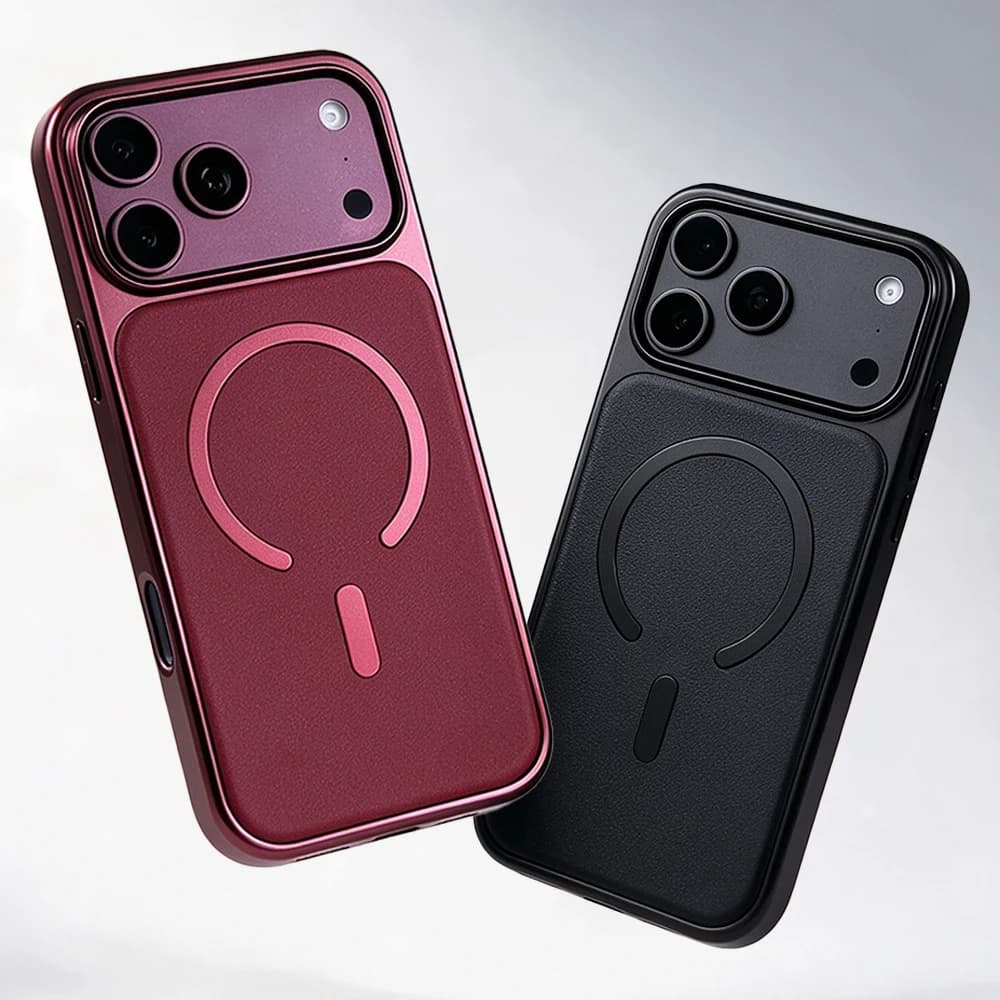Luxury Magnetic Leather Phone Case For iPhone 17 18 Pro Max Cover For MagSafe Wireless Charging Shockproof Cover Accessories