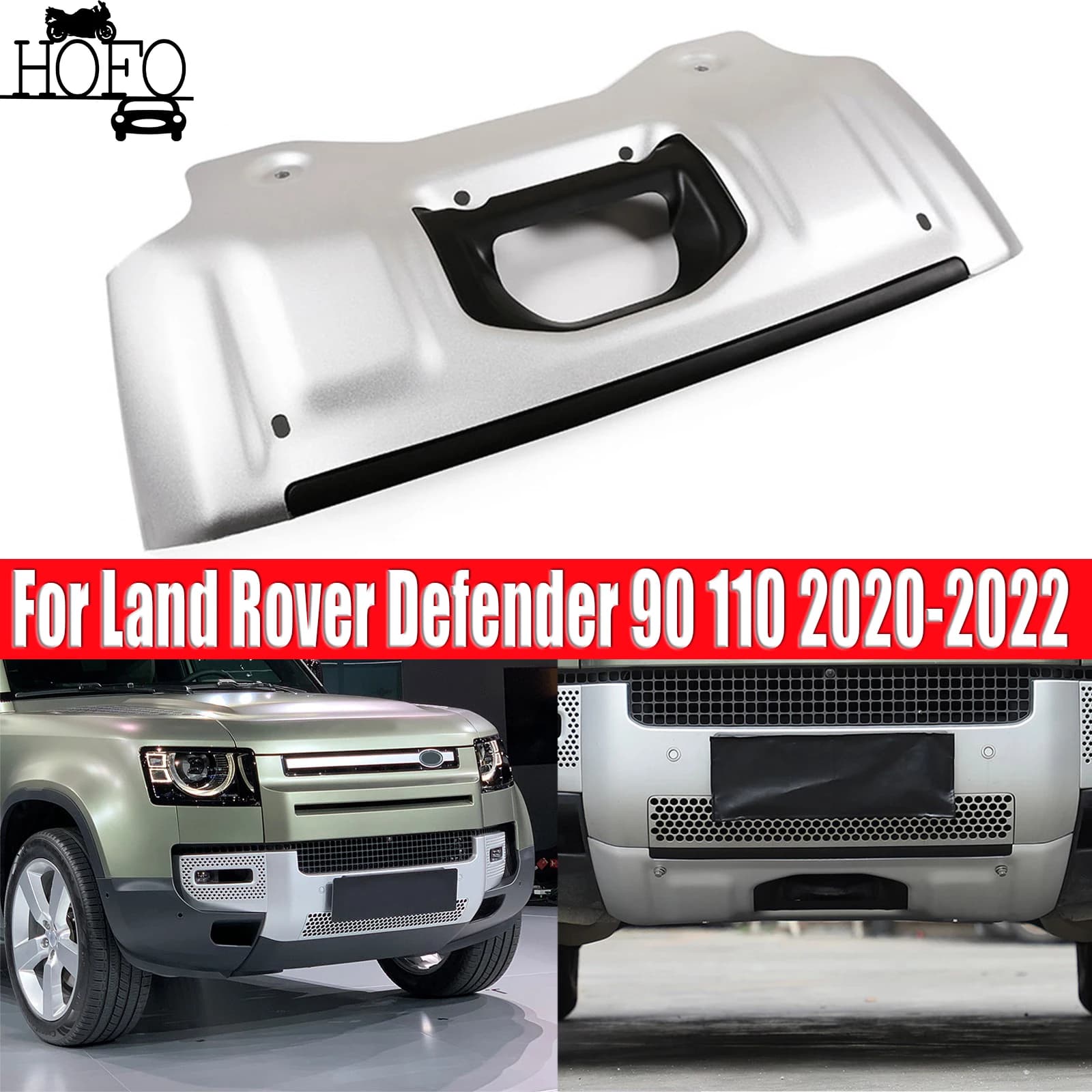 For Land Rover Defender 90/110 2020-2022  Front Bumper Undershield Skid Plate Guard | Engine Chassis Protection Off-Road