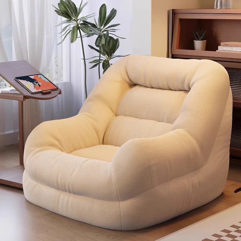 Lazy Minimalist Living Room Sofas Single Nordic White Floor Living Room Sofas Relaxing Modern Sillon Cama Postmodern Furniture