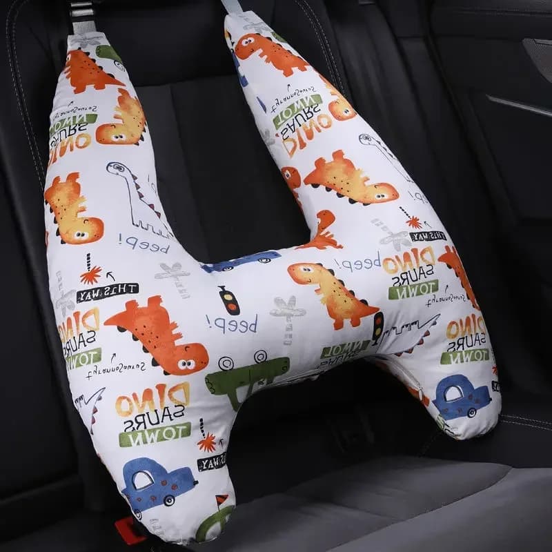 Cute Animal Pattern Kids Neck Head Support U-Shape Children Travel Pillow Cushion Car Seat Safety Neck Pillow Kids Travel Pillow