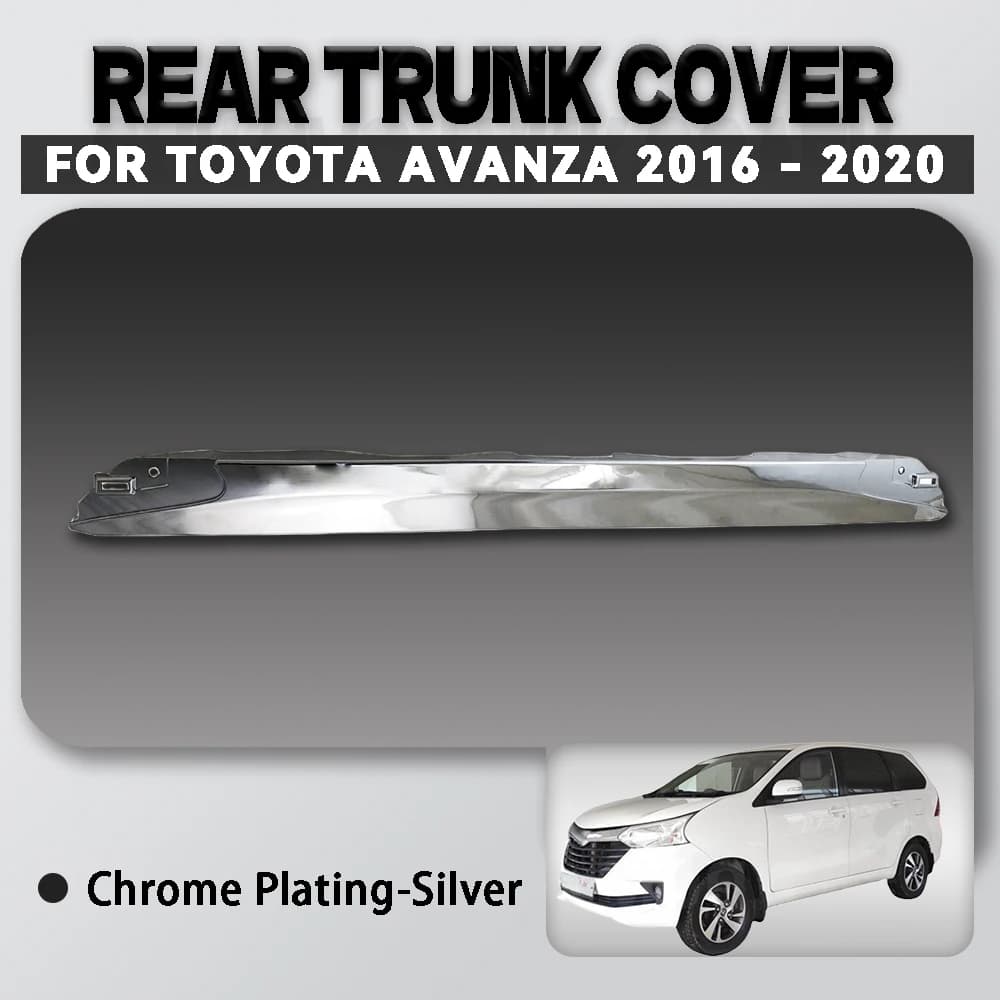 For Toyota Avanza 2016 - 2020 Abs Chrome Plated Silver Car Rear Trunk Cover Trim Car Accessories Exterior Decorate
