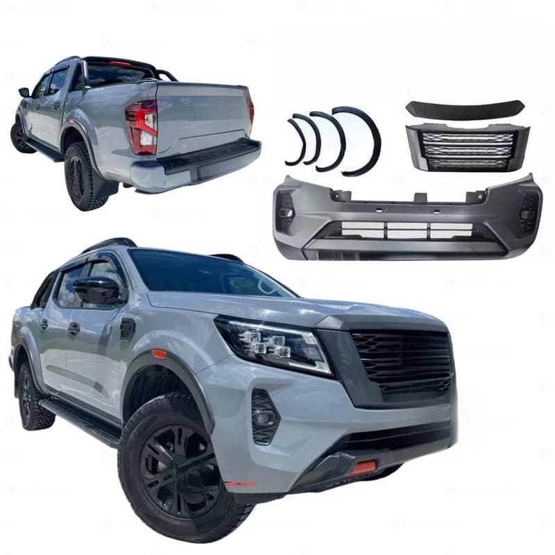 High Quality Front Facelift Bumper Body Kit For 2016-2019 Upgrade To 2021 NP300 Modified Vehicle Parts