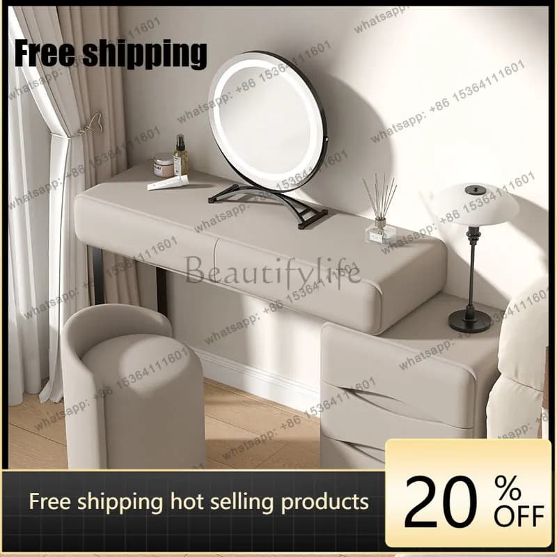 FGEsthetics Luxury Dressing Table Storage Design Modern Simple Vanity Table Trendy Drawer Coiffeuse De Chambre Bedroom Furniture