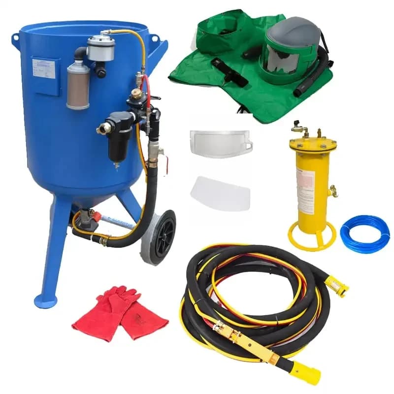 Bt Sal 00D/00W Automatic hine Dry/Wet Sandblaster Sandblasting Portle
