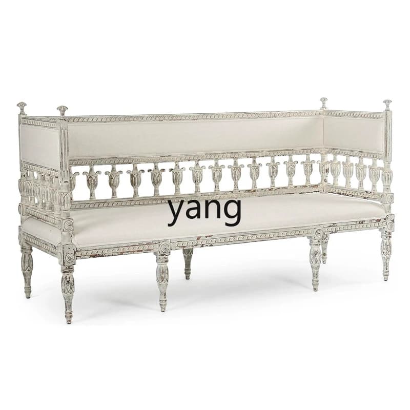 CX Antique Style Studio Sofa Three-Person Multi-Person Leisure Sofa