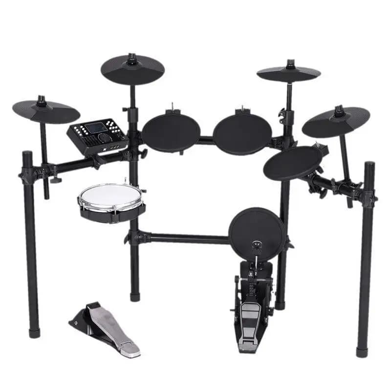 Electric drum kit, drum kit for children, beginners, home mesh electronic drum beating, mesh leather five drums and four cymbals