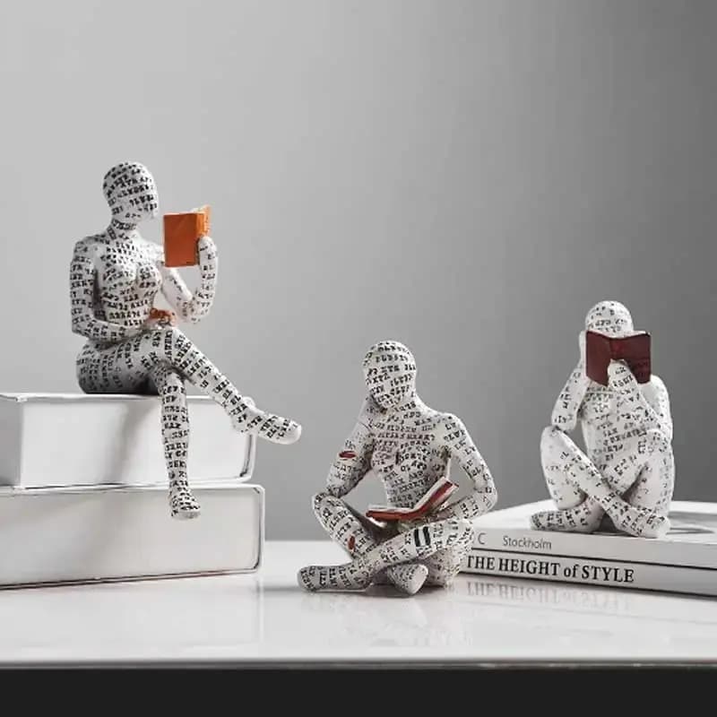 D2 European Light Luxury Abstract Reading Character Ornament Letters Reading Ornament Home Decoration Alphabet Reading Ornament