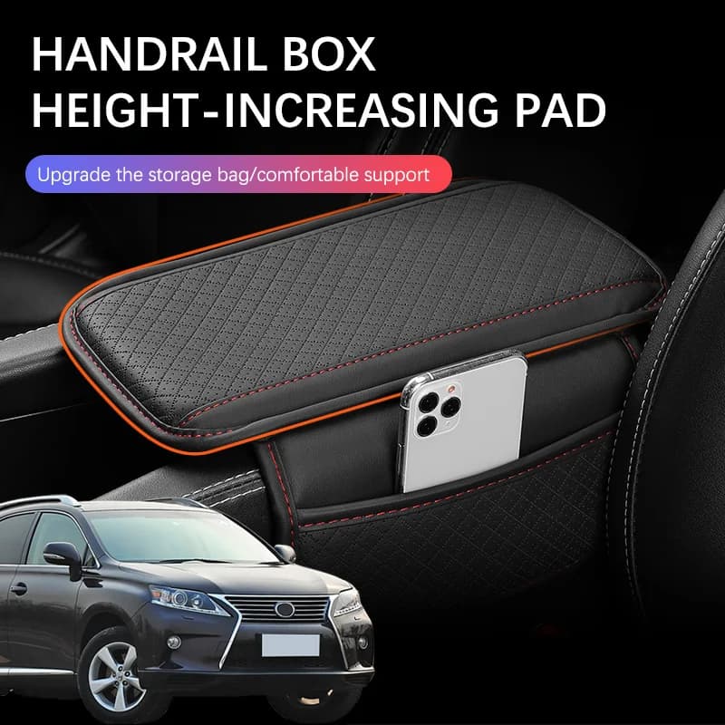 Car Arm Rest Cushion Center Console Protection Cover Auto Armrest Box Pad Storage Pocket For Lexus RX 350 RX270 RX300 2014-2004