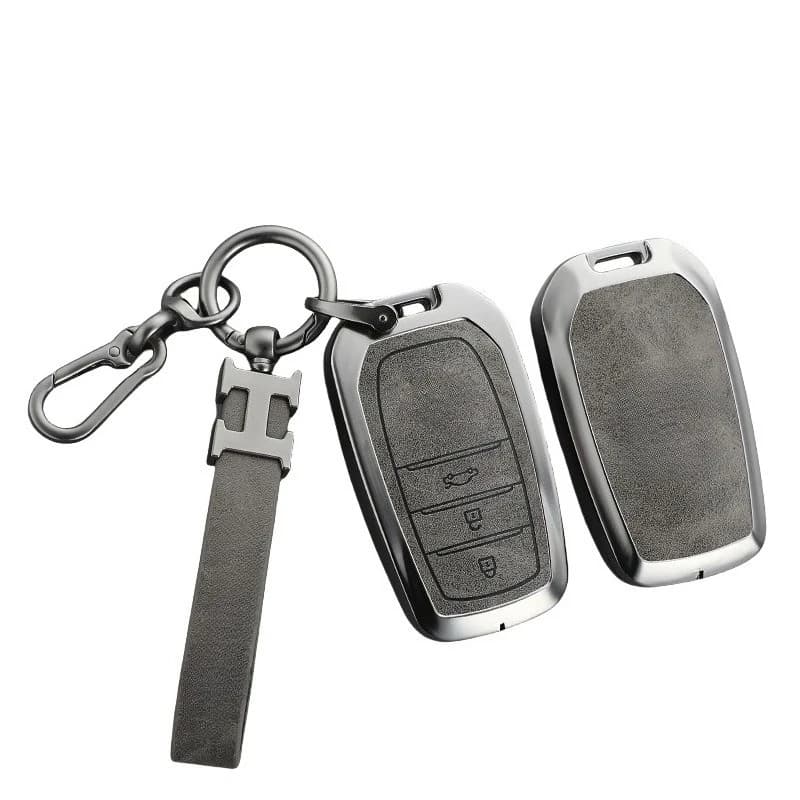 Premium Zinc Alloy Key Cover Case for Toyota Sienna/Granvia (2024) - Protective Key Fob Shell Key Bag Chain