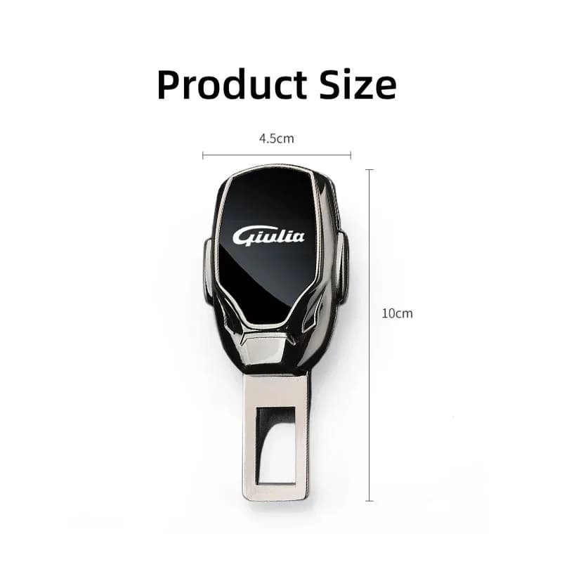 Car Seat Belt Clip Extender Safety Seatbelt Lock Buckle Plug for Giulia Auto Accessories