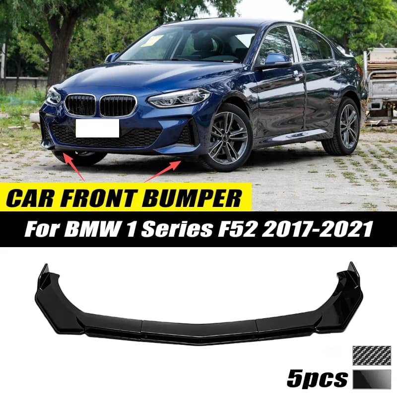 For BMW 1 Series F52 2017-2021 Front Bumper Lip Front Guard Spoiler High-quality ABS Material Body Kit Front Lip Accessory