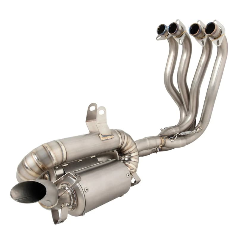 Suitable for sports car, motorcycle exhaust pipe titanium alloy full section, front exhaust pipe accessories
