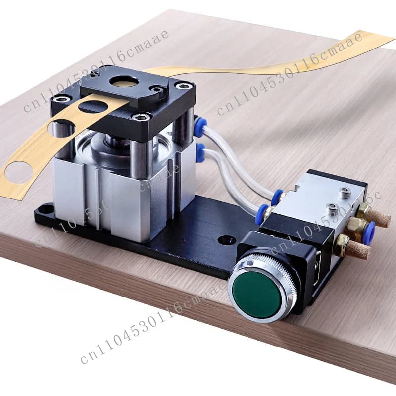 Pneumatic Edge Banding Machine Punching Machine Aluminum Alloy Automatic Punching Device 8/15mm 3 in 1 Side with Hole Punching