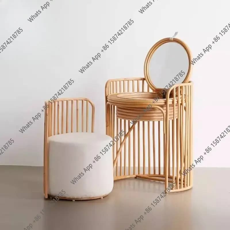 X36 Simple Dressing Table Storage Gold White Cheap Drawers Seat Clothing Coiffeuse De Chambre Wardrobes Dressing Table