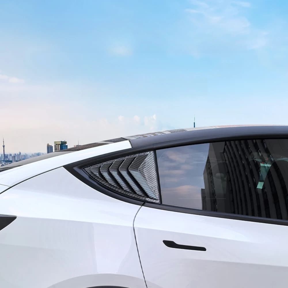 Sport Style Rear Window Spoiler Shutter Cover For Tesla Model 3 Highland 24-26 Model Y Juniper 25-26 Side Window Louver Cover