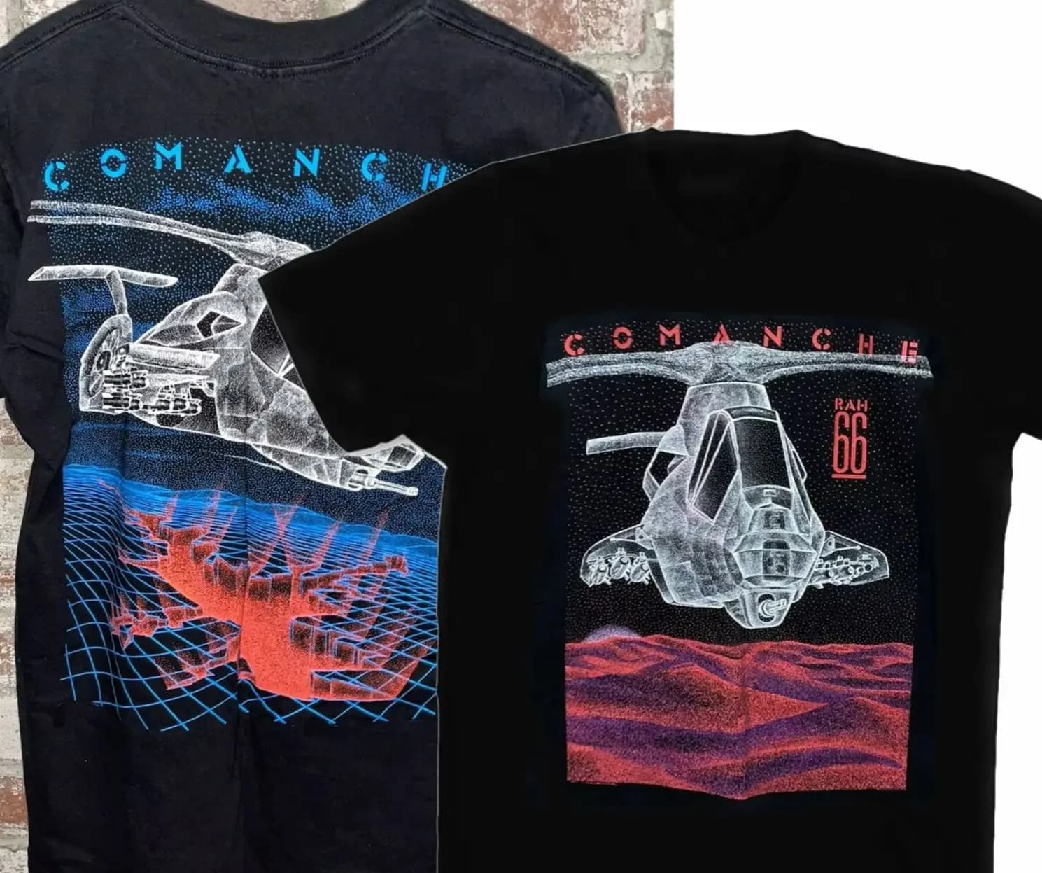 Vintage RAH-66 Comanche Helicopter T Shirt. Short Sleeve 100% Cotton Casual T-shirts Loose Top Size S-3XL
