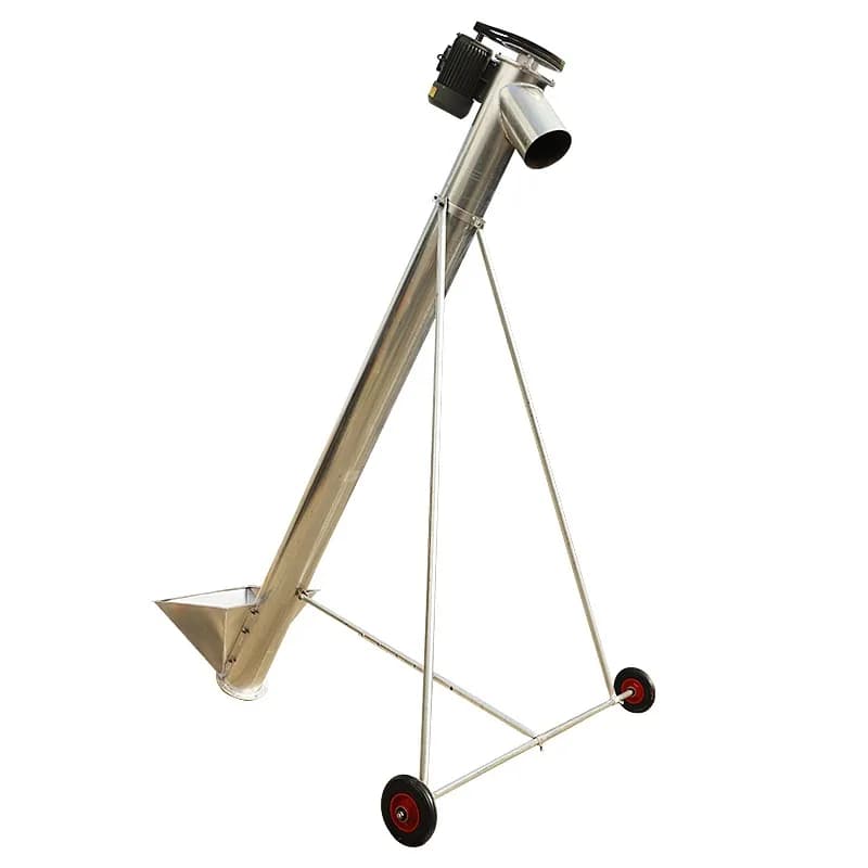 Straight Dragon Feed Conveyor Small Biomass Pellet Hoist