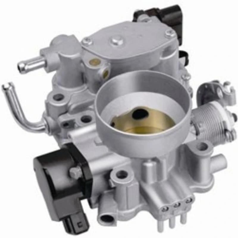 Automobile engine throttle assembly, aluminum alloy valve body, stable idle speed