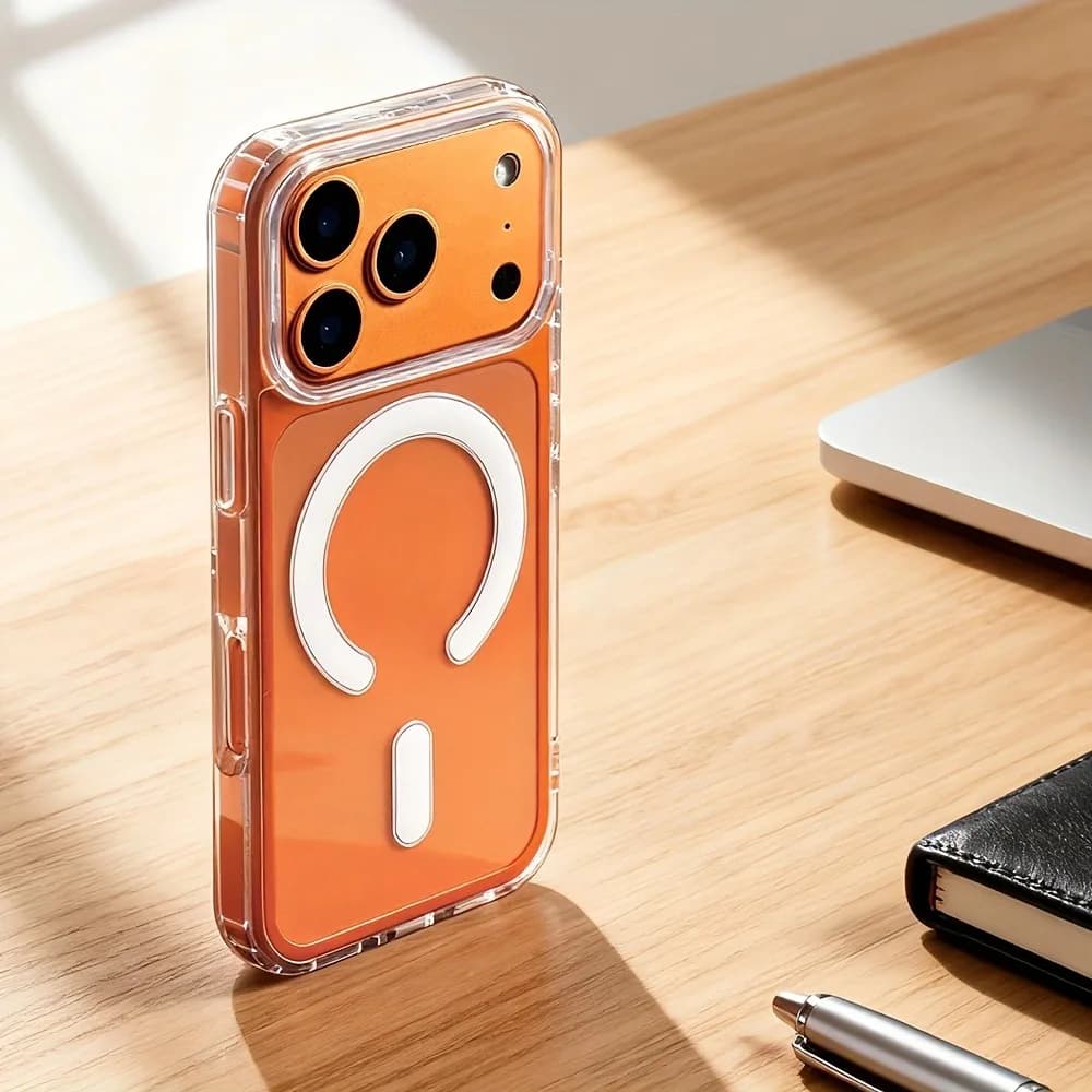 New Transparent Magnetic Wireless Charging Case For iPhone 18 17 Pro Max 17Air 16 15 14 Plus 13 12 11 Shockproof Hard Back Cover