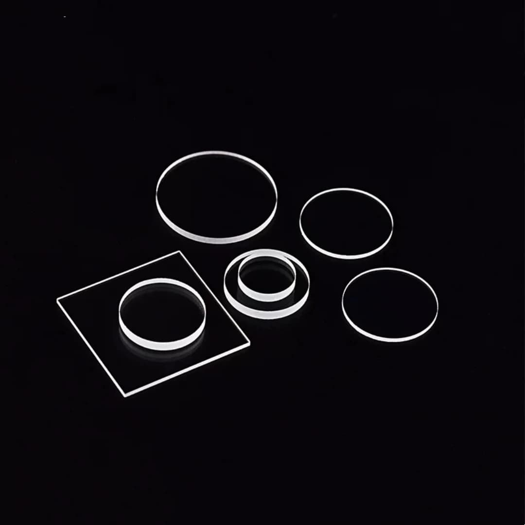 K9 Optical Glass Plate Replace BK7 Optical Window Sheet K9 Glass Polishing Sheet Optical Lens L5-60mm Thick 0.4/1mm