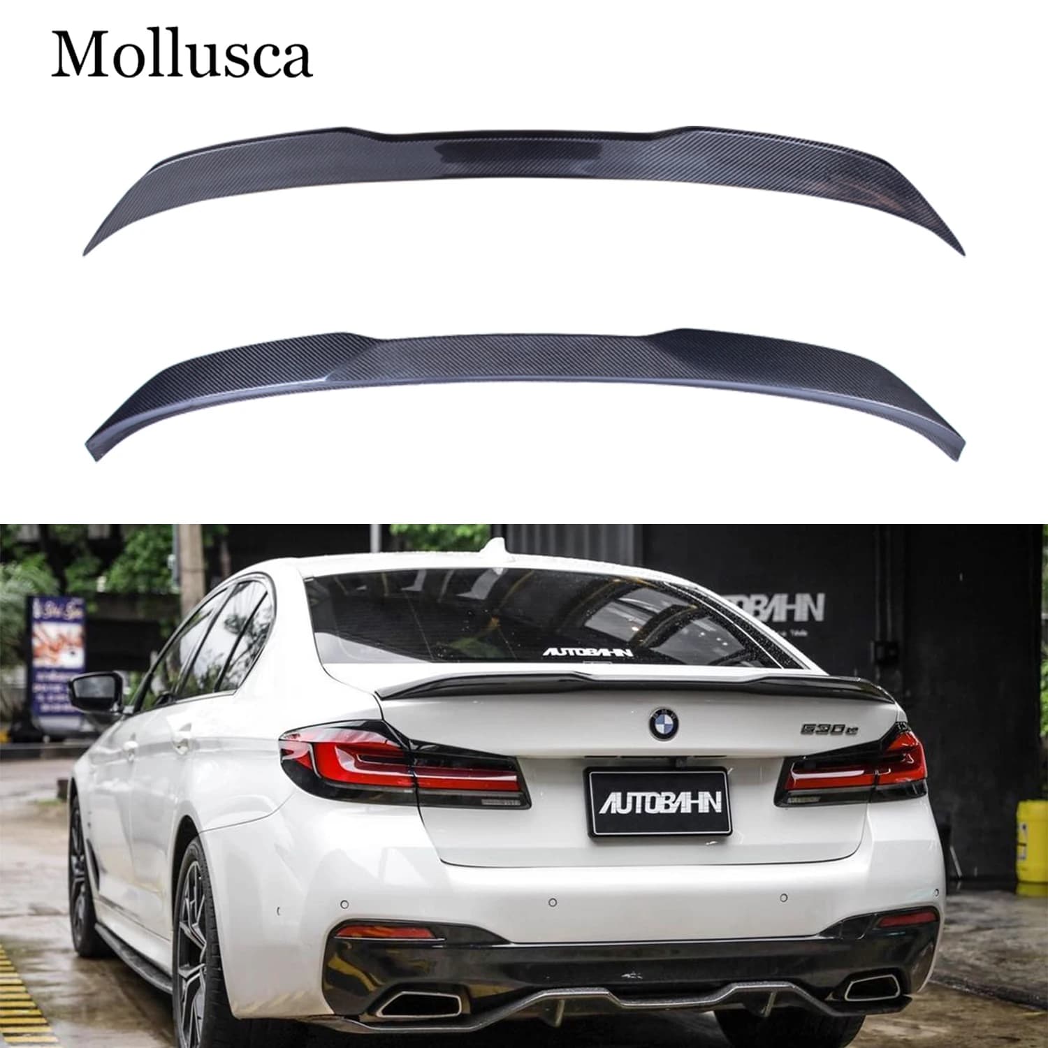 For BMW 5 Series G30 G38&M5 F90 DA Style Carbon Fiber Rear Spoiler Trunk Wing 2016-2023